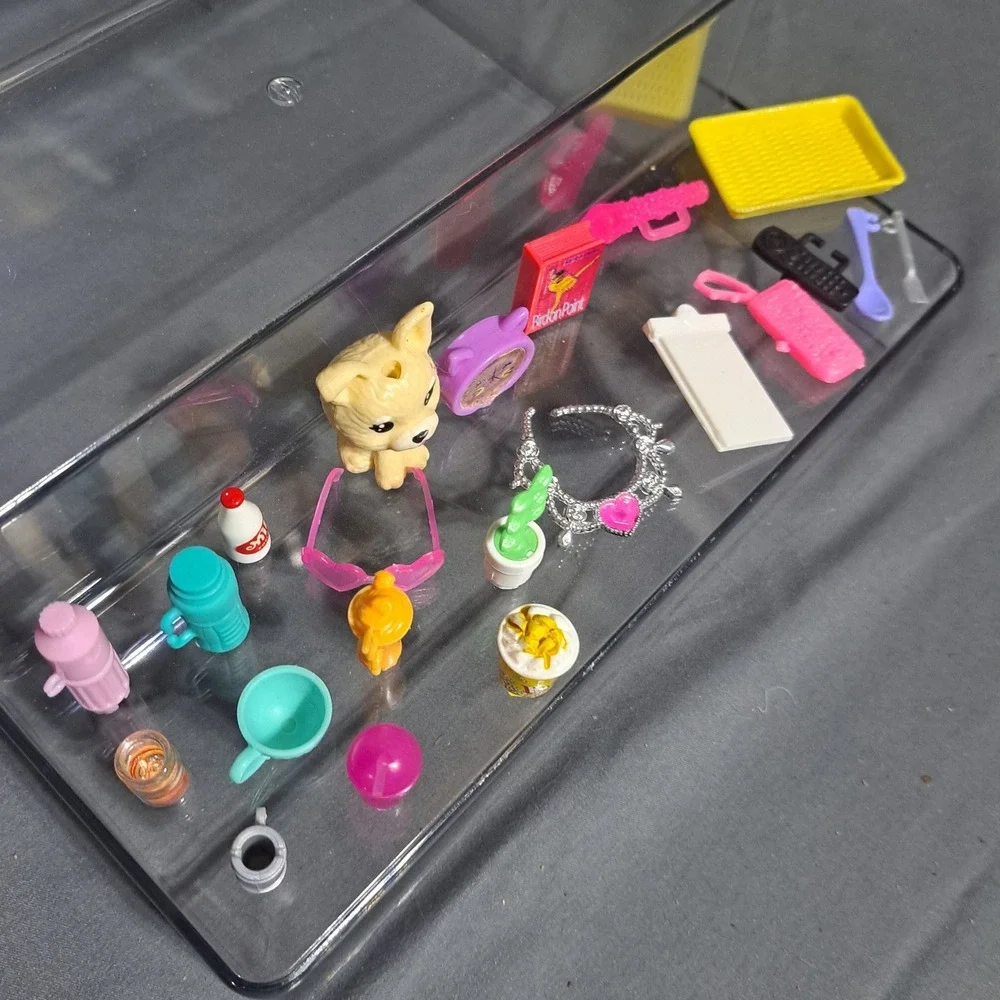 Mattel Barbie Lot of 20+ Mixed Accessories Drinks Animals Decor Serving‎ Tools